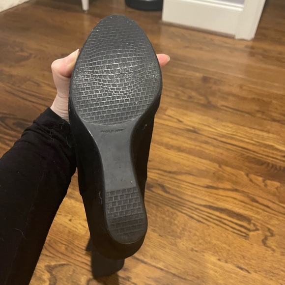 Stuart Weitzman Suede  Black Over The Knee Wedge Boots - Picture 7 of 8